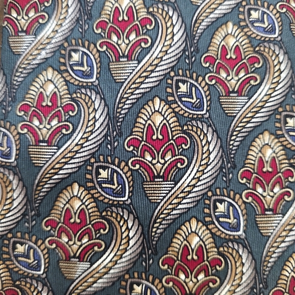 Vintage Christian Dior Monsieur Tie Silk Paisley Pattern Made in USA - Picture 5 of 5